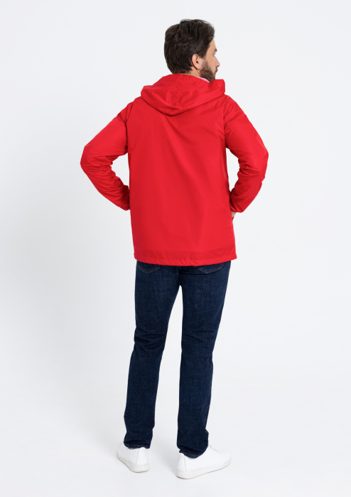 Красная однотонная ветровка арт. 59, 100% полиэстер, Dewspo 210T – оптом | Мерч, униформа и текстиль для бизнеса фото-4