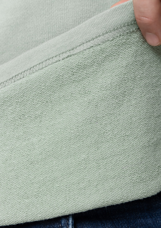 Светло-зеленая футболка арт. 40 оверсайз кроя, состав 65% хлопок 35% полиэстер, 260 гр/м2, оптом| Мерч, униформа и текстиль для бизнеса photo-9