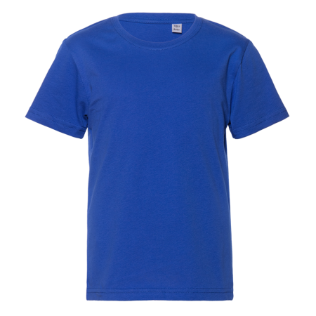 Синяя детская футболка арт. 06U оверсайз кроя из 100% хлопка, 140 гр/м2, оптом | Мерч, униформа и текстиль для бизнеса photo-0