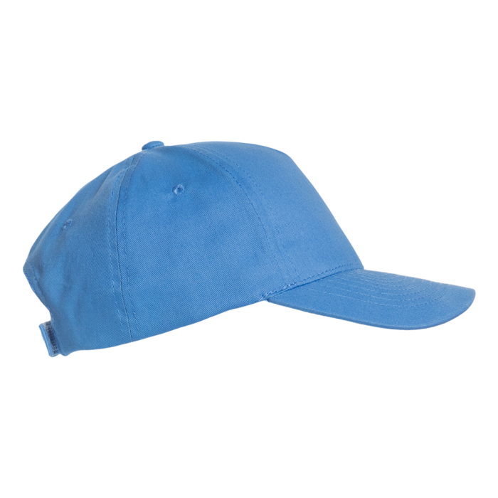Голубая бейсболка арт. 10L, 5 клиньев из 100% хлопка, 150 гр/м2, оптом | Мерч, униформа и текстиль для бизнеса  фото-1