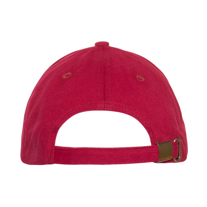 Бордовая бейсболка арт. 11, 5 клиньев из 100% хлопка, 280 гр/м2, оптом | Мерч, униформа и текстиль для бизнеса фото-4