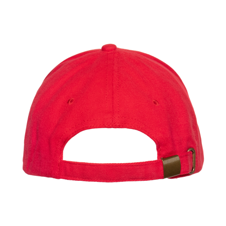 Красная бейсболка арт. 11, 5 клиньев из 100% хлопка, 280 гр/м2, оптом | Мерч, униформа и текстиль для бизнеса  photo-4