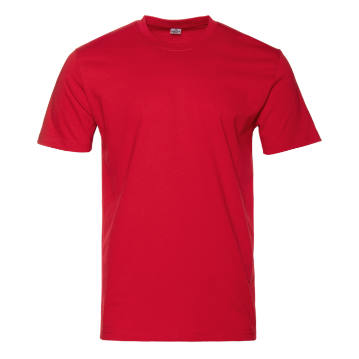Красная футболка арт. 08U прямого кроя из 100% хлопка, 180 гр/м2, оптом | Мерч, униформа и текстиль для бизнеса  фото-0