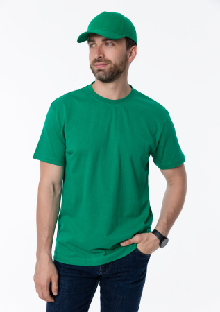 Зеленая бейсболка арт. 10L, 5 клиньев из 100% хлопка, 150 гр/м2, оптом | Мерч, униформа и текстиль для бизнеса  photo-7