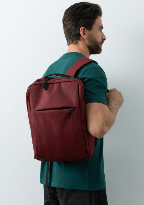 Рюкзак STAN оксфорд 300, 151, Бордовый меланж (166) фото-4