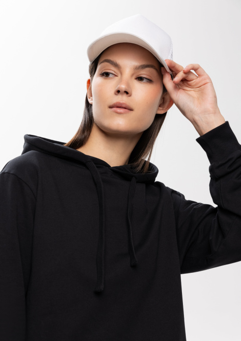 Белая бейсболка с сеткой арт. 05, 5 клиньев, 100% хлопок, 280 гр/м2, оптом | Мерч, униформа и текстиль для бизнес фото-4