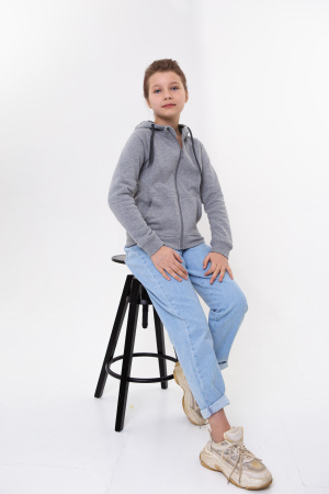 Детская синяя толстовка STAN арт. 17J, футер с начесом, 60% хлопок 40% полиэстер, 280 гр/м2 | Мерч, униформа и текстиль для бизнеса photo-5