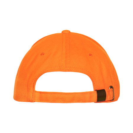 Оранжевая бейсболка с кантом арт. 11K, 5 клиньев, 100% хлопок, 280 гр/м2, оптом | Мерч, униформа и текстиль для бизнеса  photo-4