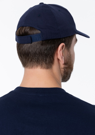 Темно-синяя бейсболка арт. 10L, 5 клиньев из 100% хлопка, 150 гр/м2, оптом | Мерч, униформа и текстиль для бизнеса  photo-6