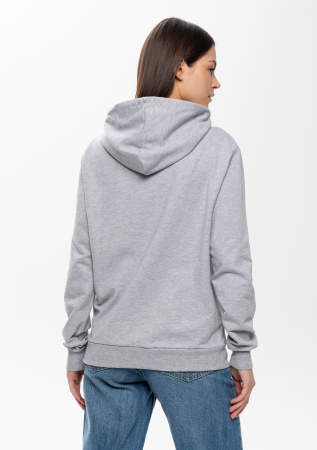Серое худи арт. 23 с контрастным капюшоном, футер без начеса 100% хлопок, 260 гр/м2 | Мерч, униформа и текстиль для бизнеса photo-11