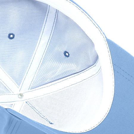Голубая бейсболка 5 клиньев из 100% хлопка, 150 гр/м2, оптом | Мерч, униформа и текстиль для бизнеса  photo-4