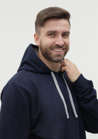 Худи унисекс STAN футер без начёса 260, 23, Т-синий (46) | Мерч, униформа и текстиль для бизнеса photo-12