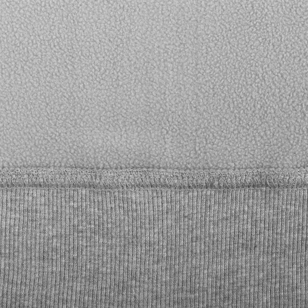 Серая толстовка оверсайз кроя арт. 100 из 100% хлопка (верх) и 100% полиэстера (подклад), 320 гр/м2, оптом | Мерч, униформа и текстиль для бизнеса  photo-7