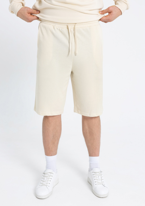Молочные однотонные шорты арт. 98, 65% хлопок, 35% полиэстер, оптом | Мерч, униформа и текстиль для бизнеса фото-4