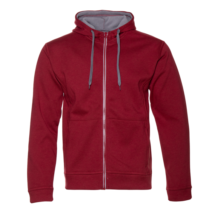 Толстовка мужская STAN с капюшоном на молнии сэндвич 320, 18, Бордовый меланж (166) | Мерч, униформа и текстиль для бизнеса фото-0