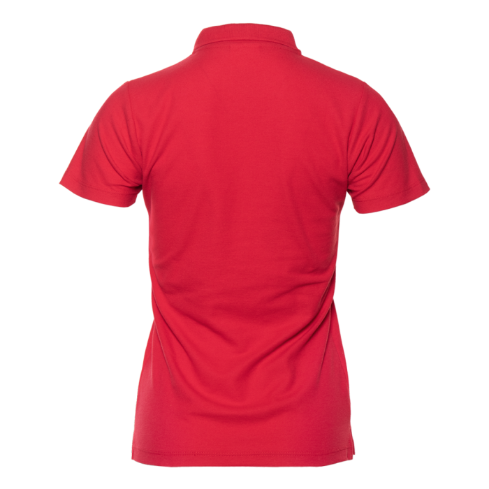 Женская красная рубашка поло арт. 104W приталенного кроя, 65% хлопок, 35% полиэстер, 185 гр/м2, оптом | Мерч, униформа и текстиль для бизнеса  фото-1