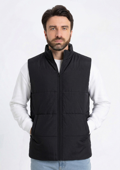 Жилет унисекс STAN утепленный 90, 130, 85, Черный (20) фото-3