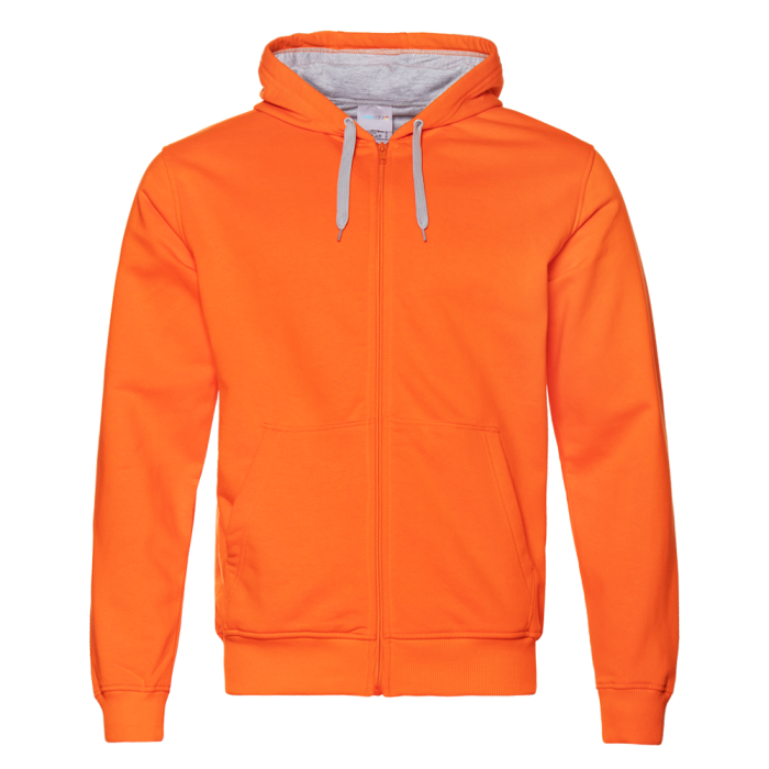 Толстовка  мужская STAN с капюшоном на молнии  футер с начёсом 280, 17,Оранжевый (28) | Мерч, униформа и текстиль для бизнеса фото-0