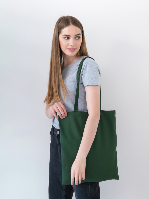 Сумка шопер STAN хлопок 38*42, 220, 200, Т-зелёный (130) фото-2