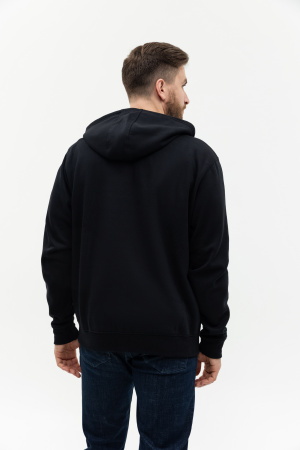 Толстовка  мужская STAN с капюшоном на молнии  футер с начёсом 280, 17, Чёрный (20) | Мерч, униформа и текстиль для бизнеса photo-8