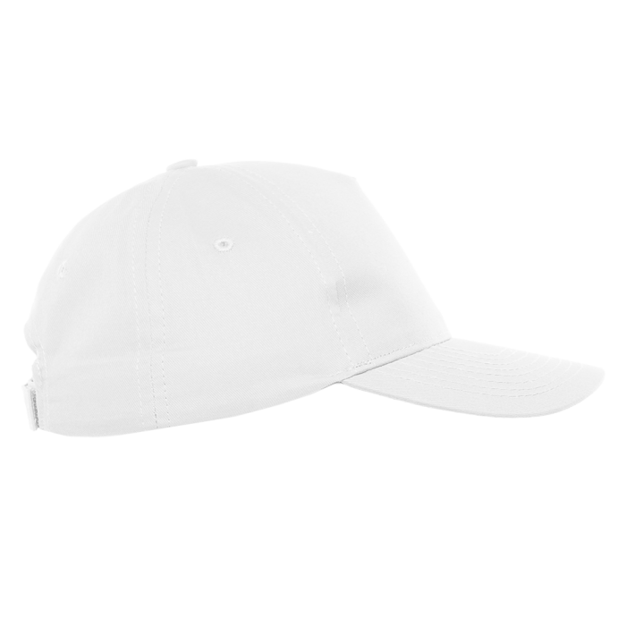 Белая детская бейсболка арт. 10J, 5 клиньев из 100% хлопка, 150 гр/м2, оптом | Мерч, униформа и текстиль для бизнеса  фото-1