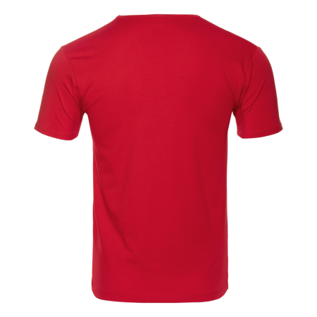 Красная футболка арт. 37 облегающего силуэта, 92% хлопок, 8% эластан, 180 гр/м2, оптом | Мерч, униформа и текстиль для бизнеса  photo-1