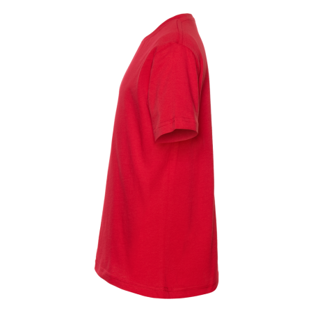 Красная детская футболка арт. 06U оверсайз кроя из 100% хлопка, 140 гр/м2, оптом | Мерч, униформа и текстиль для бизнеса photo-2