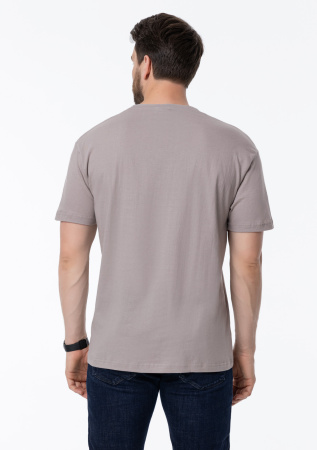 Светло-серая футболка арт. 02 прямого кроя из 100% хлопка, 160 гр/м2, оптом | Мерч, униформа и текстиль для бизнеса  photo-6