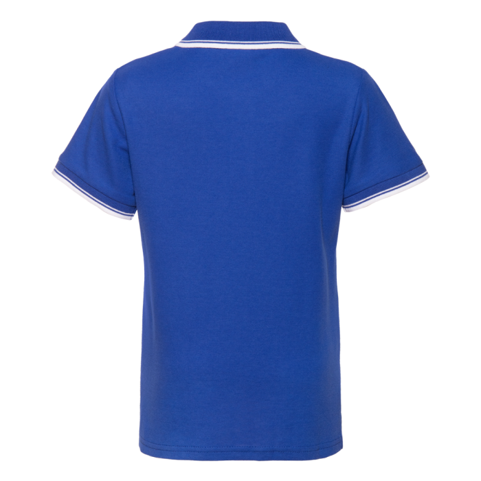 Детская синяя рубашка поло арт. 04TJ, 80% хлопок, 20% полиэстер, 185 гр/м2, оптом | Мерч, униформа и текстиль для бизнеса  фото-1