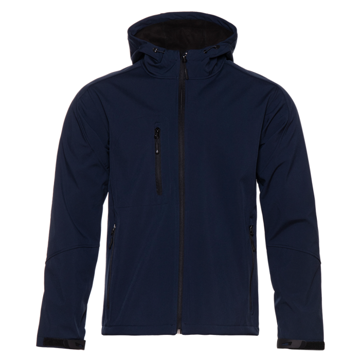 Темно-синяя однотонная куртка арт. 71N, softshell, оптом  | Мерч, униформа и текстиль для бизнеса фото-0