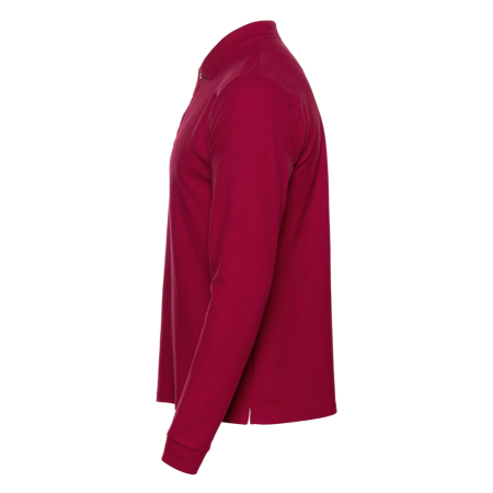 Рубашка поло мужская STAN длинный рукав хлопок/полиэстер 185, 104S, Бордовый (66) | Мерч, униформа и текстиль для бизнеса photo-1