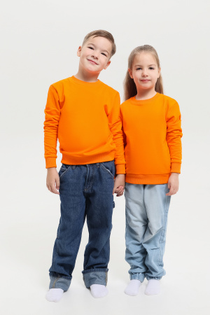 Свитшот детский STAN футер без начёса, 260, 63J, Оранжевый (28) | Мерч, униформа и текстиль для бизнеса photo-3