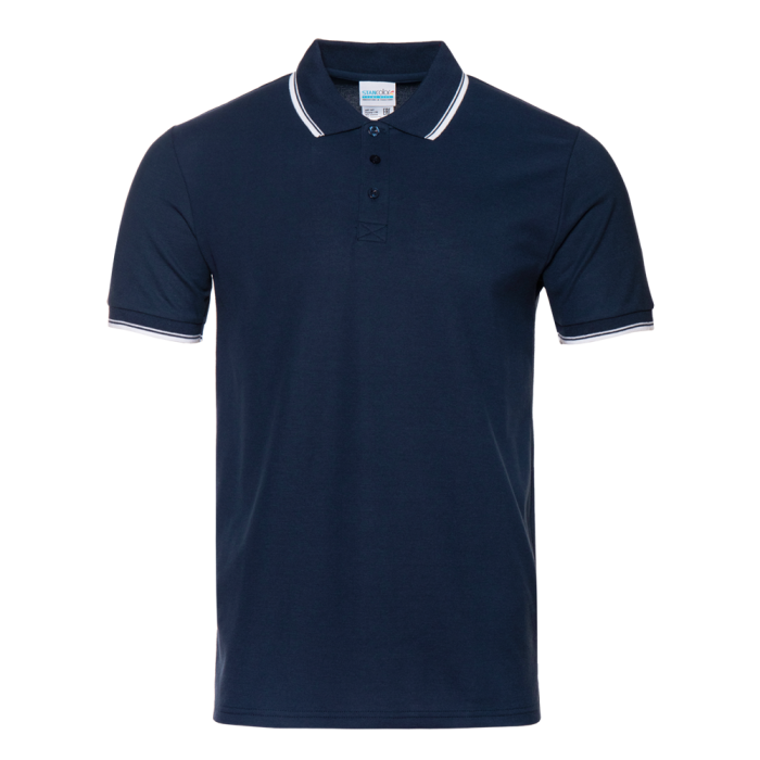Рубашка поло мужская STAN с окантовкой хлопок/полиэстер 185, 04T, Т-синий (46) | Мерч, униформа и текстиль для бизнеса фото-0