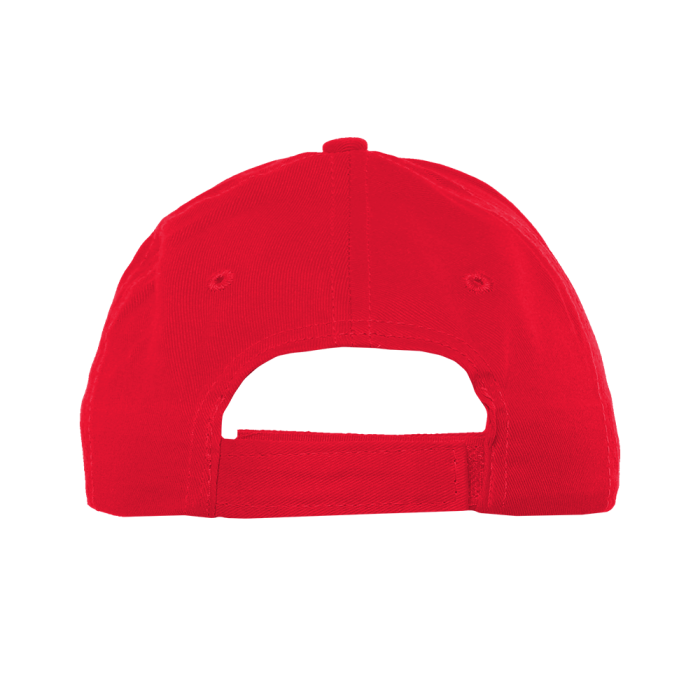 Красная детская бейсболка арт. 10J, 5 клиньев из 100% хлопка, 150 гр/м2, оптом | Мерч, униформа и текстиль для бизнеса  фото-3