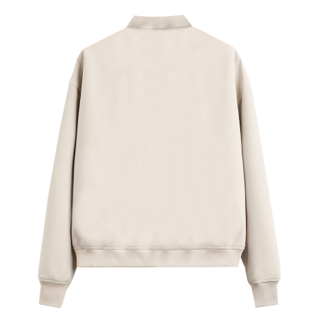 Молочный однотонный бомбер арт. 70, футер 3-нитка (70% хлопок, 30% эластан), оптом | Мерч, униформа и текстиль для бизнеса photo-1