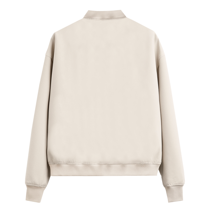 Молочный однотонный бомбер арт. 70, футер 3-нитка (70% хлопок, 30% эластан), оптом | Мерч, униформа и текстиль для бизнеса фото-1