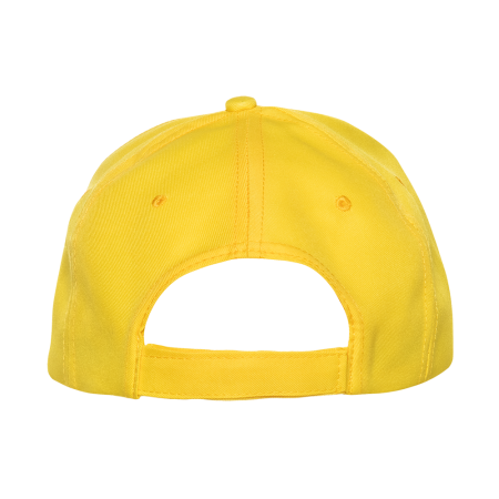 Желтая бейсболка арт. 10P, 5 клиньев из 100% полиэстера, 150 гр/м2, оптом | Мерч, униформа и текстиль для бизнеса  photo-4