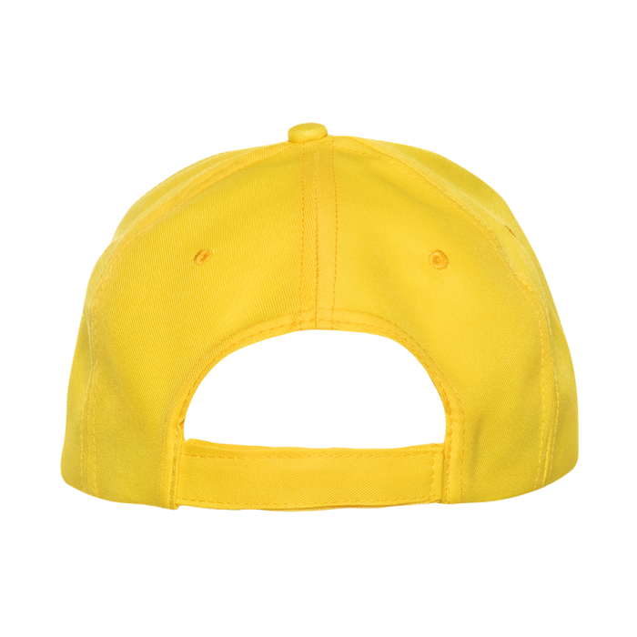 Желтая бейсболка арт. 10P, 5 клиньев из 100% полиэстера, 150 гр/м2, оптом | Мерч, униформа и текстиль для бизнеса  фото-4