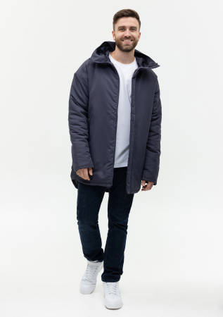 Графитовая однотонная куртка арт. 73, 100% полиэстер с водоотталкивающей пропиткой, оптом | Мерч, униформа и текстиль для бизнеса photo-14