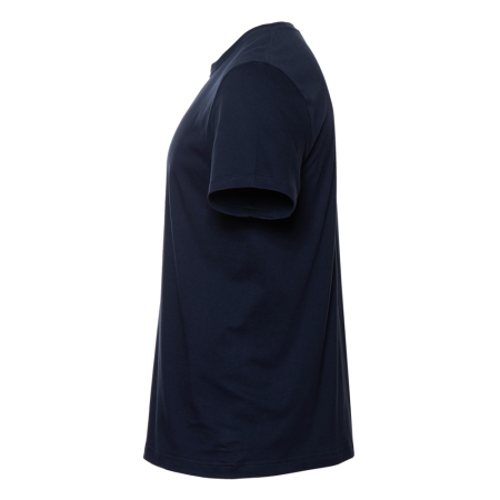 Тёмно-синяя футболка арт. 02 прямого кроя из 100% хлопка, 160 гр/м2, оптом | Мерч, униформа и текстиль для бизнеса  photo-3