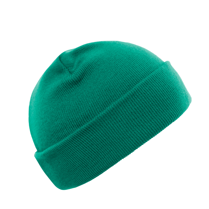 Зеленая шапка арт. 015 из 100% акрила, 300 гр/м2, оптом | Мерч, униформа и текстиль для бизнеса  фото-1