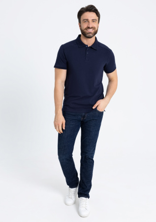 Рубашка поло унисекс STAN хлопок/эластан 200, 05, Т-синий (46)  photo-15