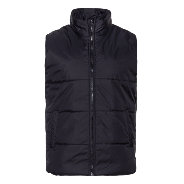 Черный однотонный утепленный жилет арт. 84, 100% нейлон, оптом | Мерч, униформа и текстиль для бизнеса фото-0