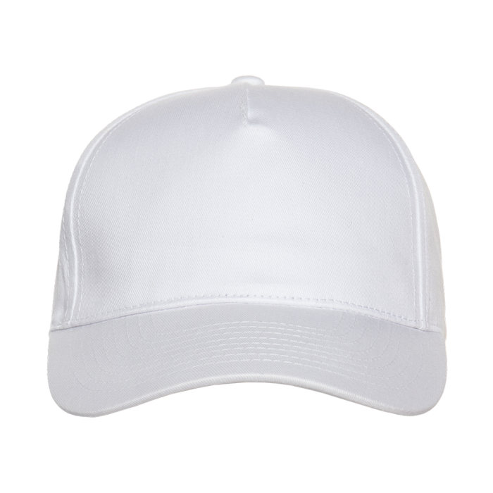 Белая бейсболка арт. 10L, 5 клиньев из 100% хлопка, 150 гр/м2, оптом | Мерч, униформа и текстиль для бизнеса  фото-3