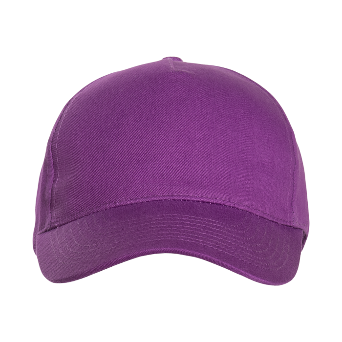 Фиолетовая бейсболка арт. 10L, 5 клиньев из 100% хлопка, 150 гр/м2, оптом | Мерч, униформа и текстиль для бизнеса  фото-3