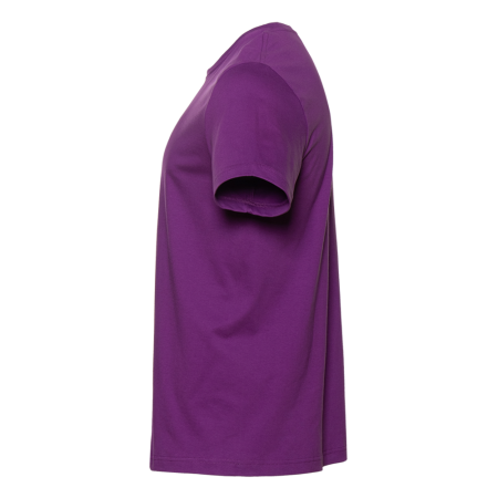 Фиолетовая футболка арт. 02 прямого кроя из 100% хлопка, 160 гр/м2, оптом | Мерч, униформа и текстиль для бизнеса  photo-3
