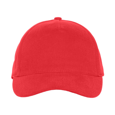 Красная бейсболка арт. 03, 5 клиньев из 100% хлопка,280 гр/м2, оптом | Мерч, униформа и текстиль для бизнеса  photo-2