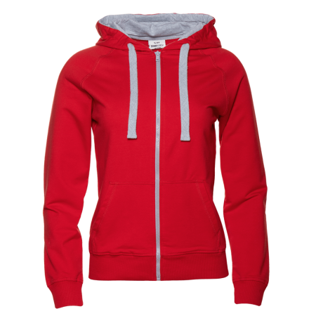 Женская красная толстовка STAN арт. 61W, футер без начеса, 92% хлопок 8% эластан, 260 гр/м2 | Мерч, униформа и текстиль для бизнеса photo-0