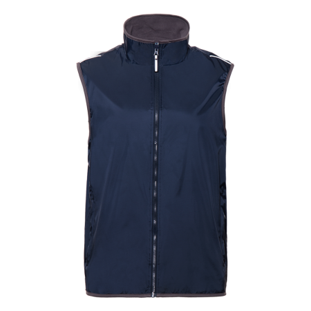 Темно-синий однотонный двухсторонний жилет арт. 24N, Taffeta 210T, оптом | Мерч, униформа и текстиль для бизнеса photo-0