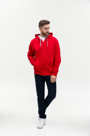 Красная толстовка арт. 17, футер с начесом, 60% хлопок, 40% полиэстер, 280 гр/м2 |  Мерч, униформа и текстиль для бизнеса photo-4